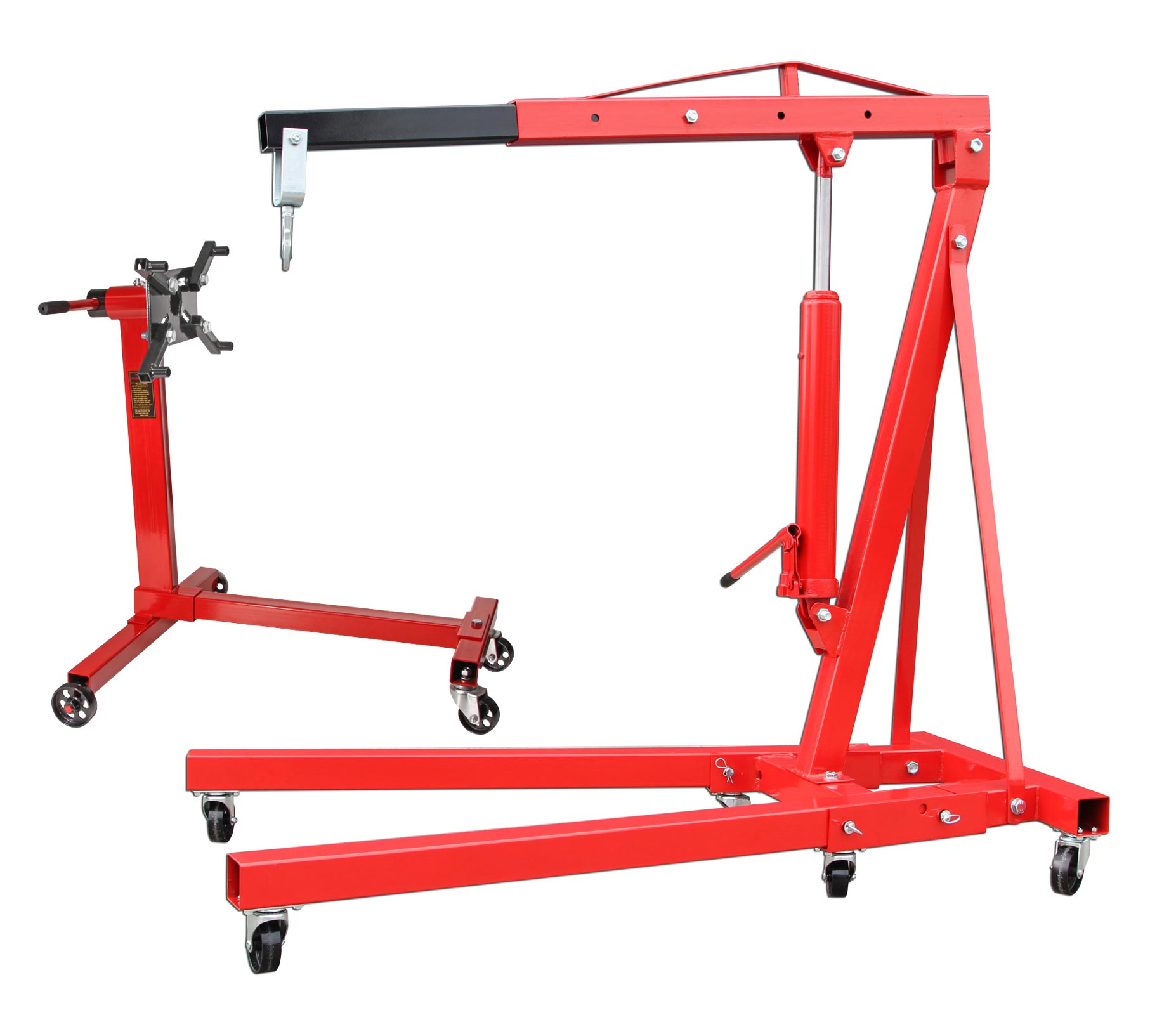 Motorkran 2 to neu mit Motorständer Motorhalter 454 kg