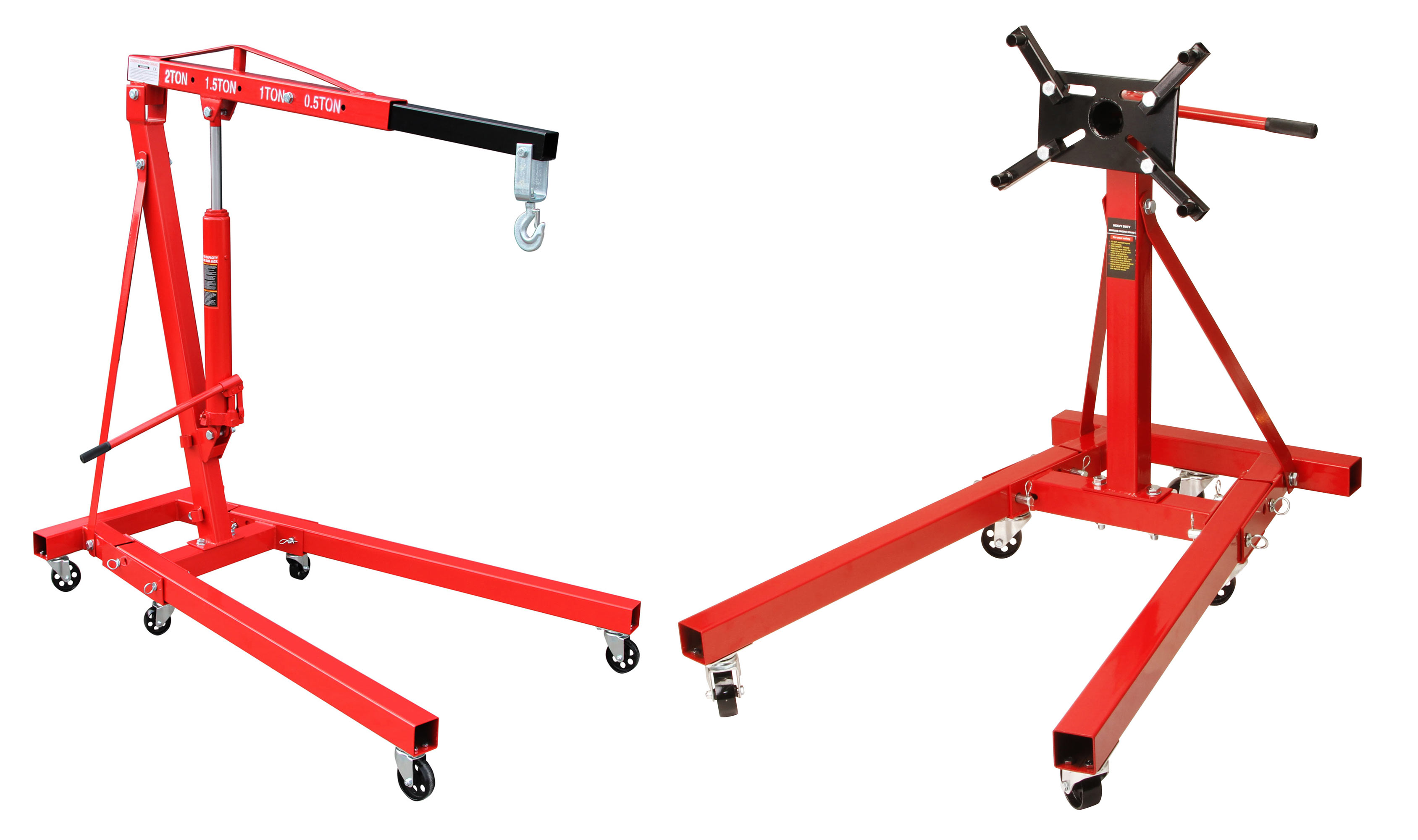 Motorständer Motorhalter 900 KG + Motorheber Motorkran mit Haken