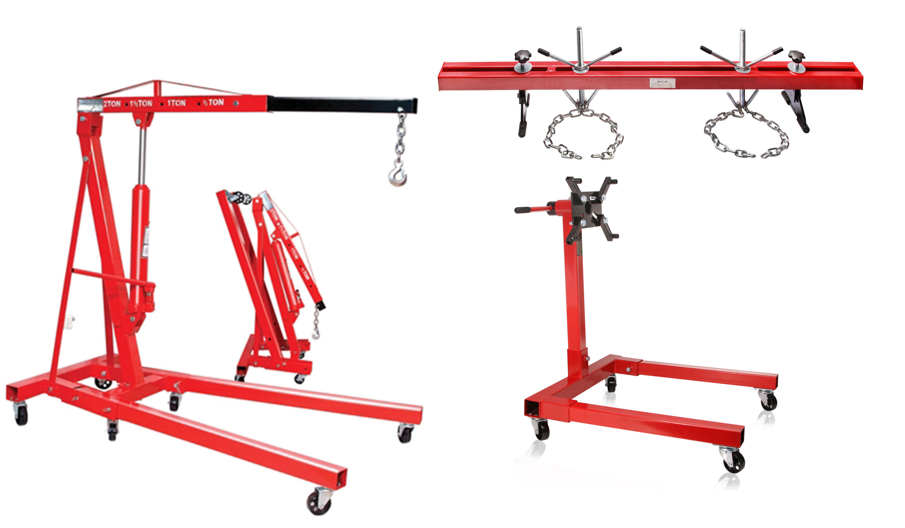 Motorkran 2000 kg + Motorhalter 567 kg + Motorbrücke 500 KG