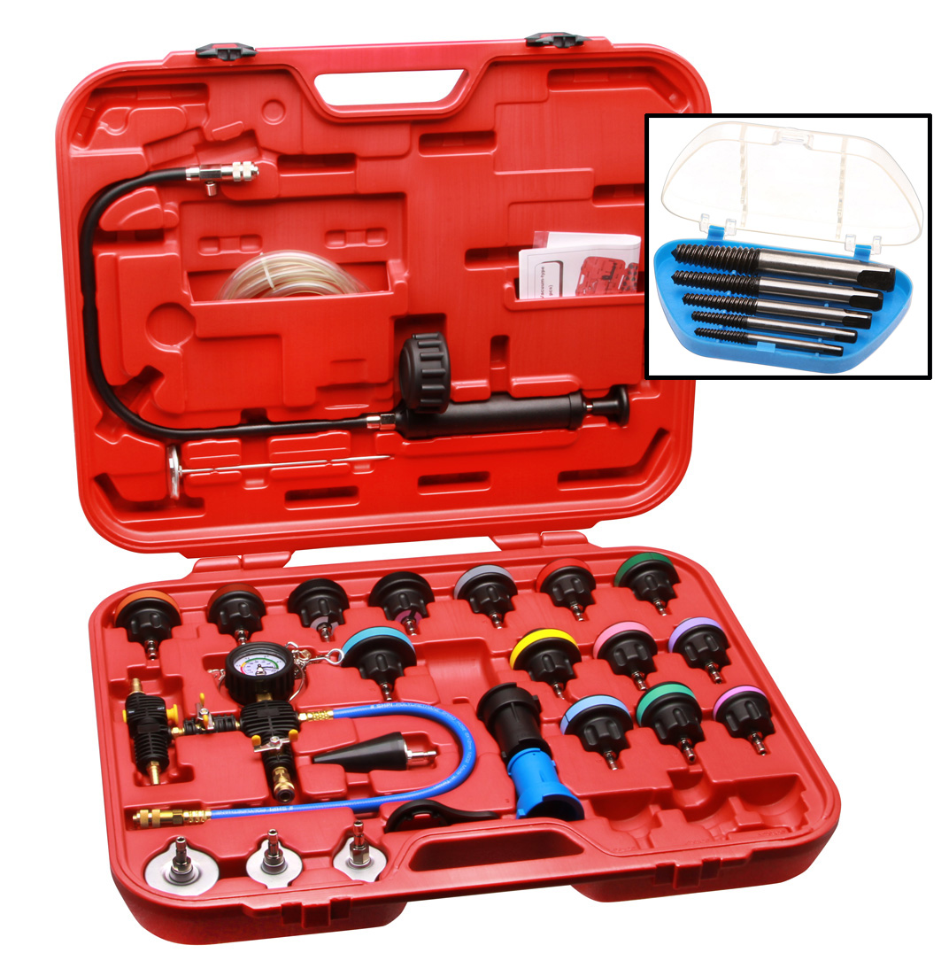 Kühlsystemtester mit Kompressor-anschluß +Ausd Kühlsystemtester mit Kompressor-anschluß +Ausd