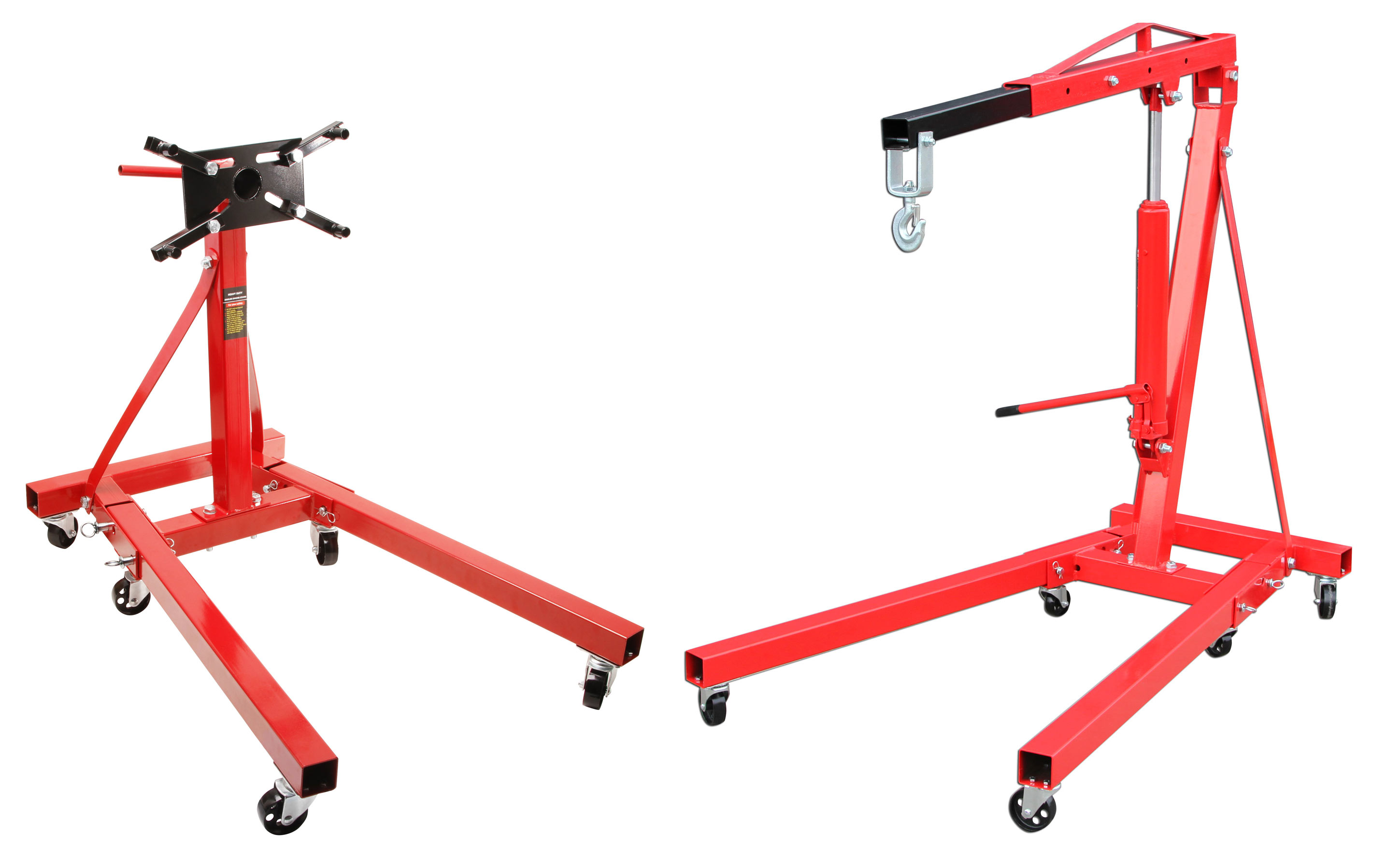 Motorständer Motorhalter 900 KG mit 6 Rädern + Motorheber Motorkran mit Haken