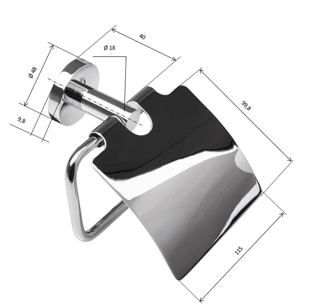 Toilettenpapierhalter Klorollenhalter Klopapierhalter inkl. Schrauben