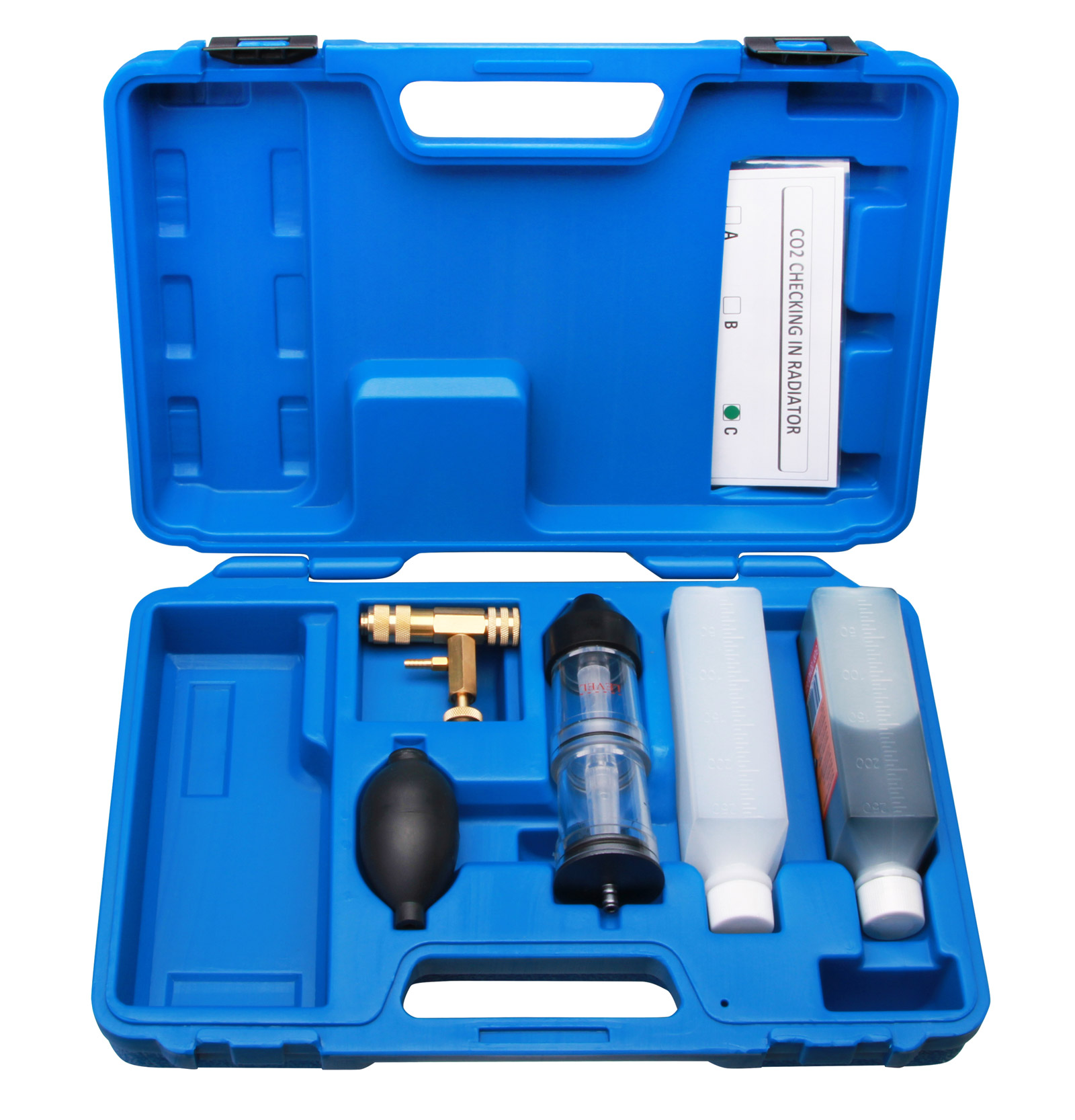 Kühlerwasser Leck überprüfen, CO2 Wert bei Zylinderkopf Dichtung prüfen Kühlerwasser Leck überprüfen, CO2 Wert bei Zylinderkopf Dichtung prüfen