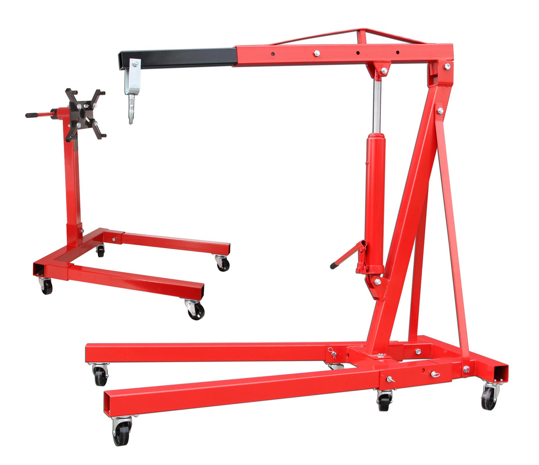 Motorkran 2 to neu mit Motorständer Motorhalter 567 kg