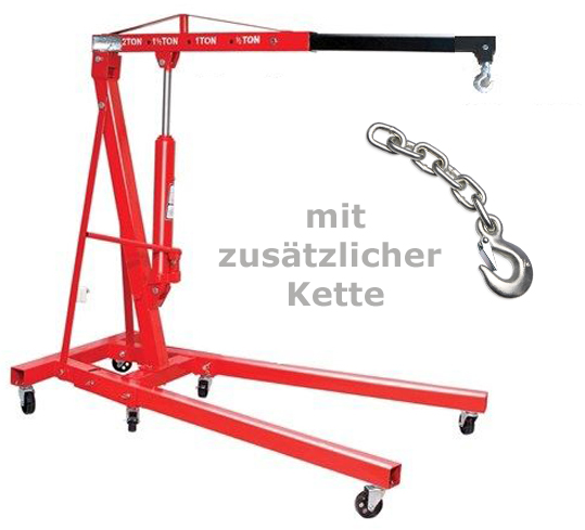 Motorheber Motorkran Motorheber 2000 kg plus extra Kette